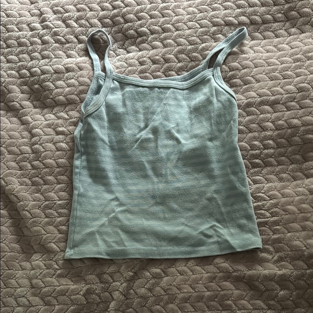 brandy melville blue striped tank